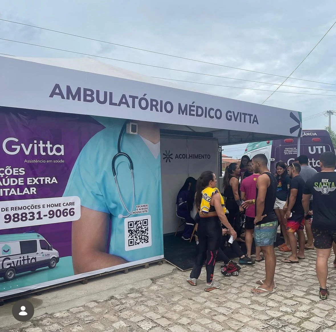 Ambulatório corporativo montado pela Gvitta